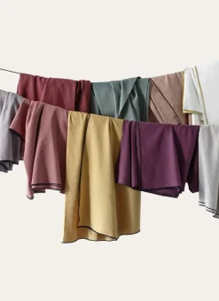 NAPPE COTON LIN FINITION BOURDON ÉCRU / OR