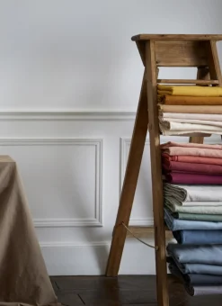 NAPPE COTON LIN FINITION BOURDON MOYEN FORMAT LAIT