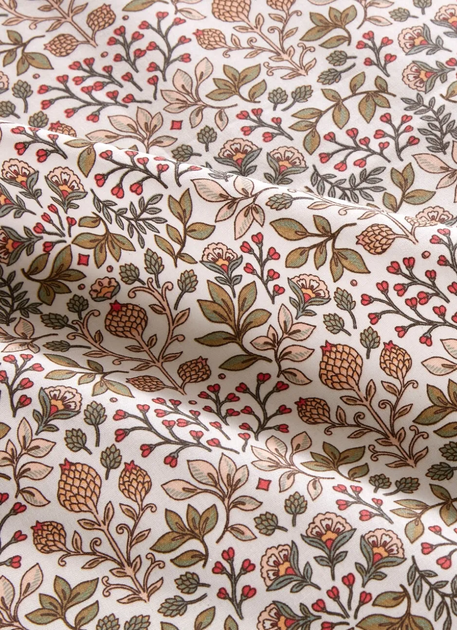NAPPE EN COTON ENDUIT FLEURS PERSES JAIS MULTICOLORE