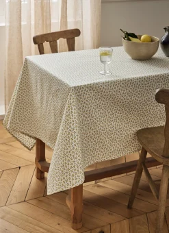 NAPPE ENDUITE EN COTON CERY MULTICOLORE JAUNE