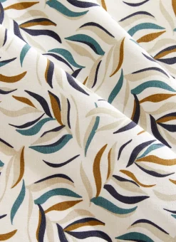 NAPPE ENDUITE IMPRIMÉ FEUILLES CLOÉ MULTICOLORE