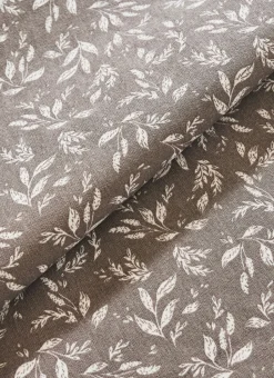 NAPPE ENDUITE À MOTIF VÉGÉTAL GRIS