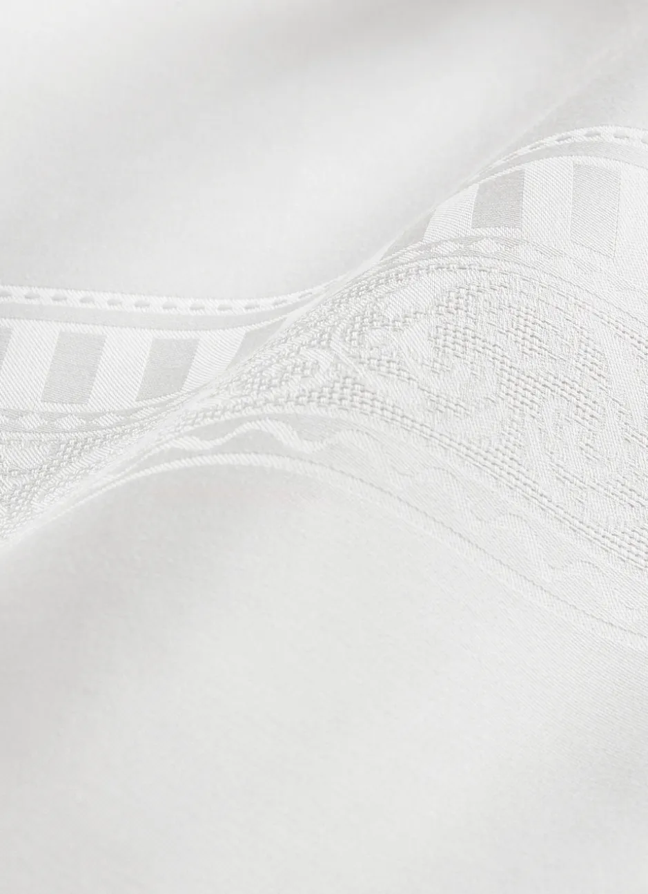NAPPE EN JACQUARD BLANC
