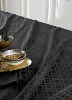 NAPPE EN JACQUARD DE COTON Noir