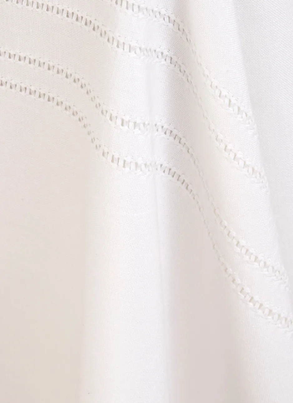 NAPPE RONDE POINÇON NANI BLANC