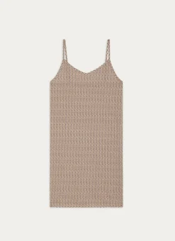 NUISETTE EN COTON IMPRIME ECRU