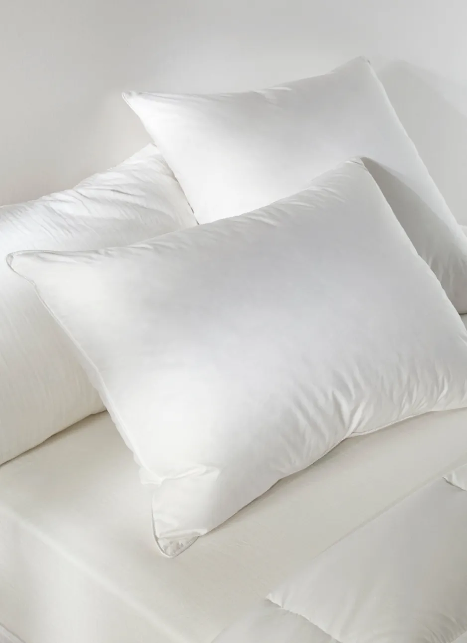 OREILLER DUNE MOELLEUX ET NATUREL ANTI-ACARIENS BLANC