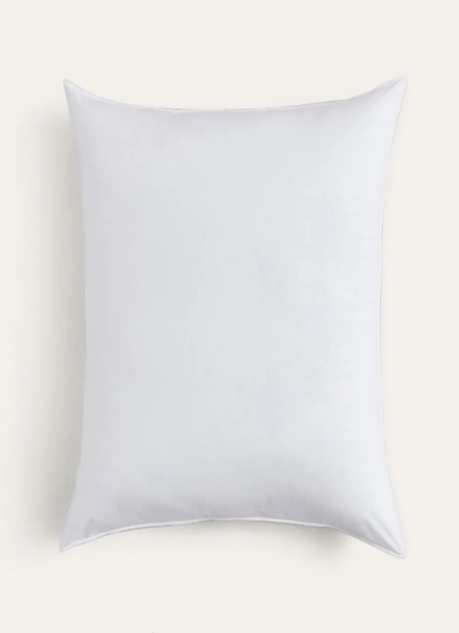 OREILLER EN PERCALE DE COTON PEIGNÉ BLANC