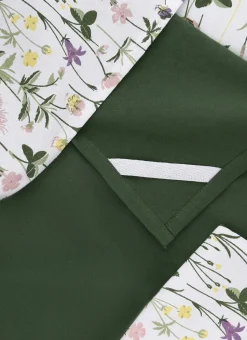 PANIÈRE DE 3 TORCHONS EN COTON MOTIF VÉGÉTAL MULTICOLORE