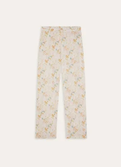 PANTALON EN GAZE DE COTON MULTICOLORE