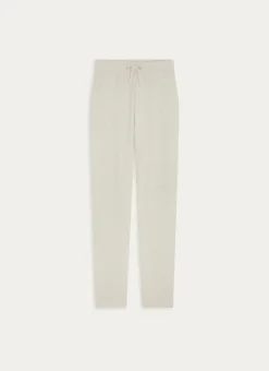 PANTALON EN MAILLE DOUCE MINDY ÉCRU