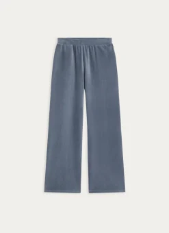 PANTALON EN VELOURS CALOU Bleu ORAGE