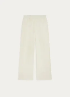 PANTALON EN VELOURS CALOU ÉCRU