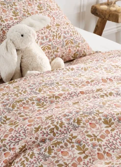 PARURE DE LIT ENFANT EN PERCALE MOTIF FLEURI JAISA MULTICOLORE