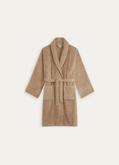 PEIGNOIR DE BAIN UNI EN ÉPONGE 450GR TAUPE
