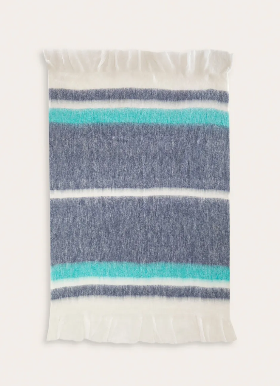 PLAID EFFET MOHAIR NUIT