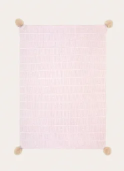 PLAID EN MAILLE FANTAISIE TRÈS DOUX NATUREL