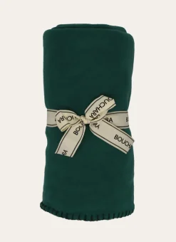 PLAID POLAIRE UNI VERT FONCE