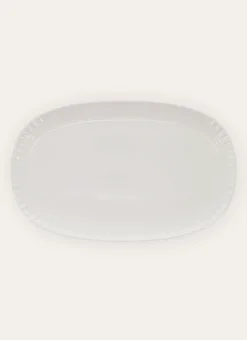 PLAT OVALE EN PORCELAINE BLANC