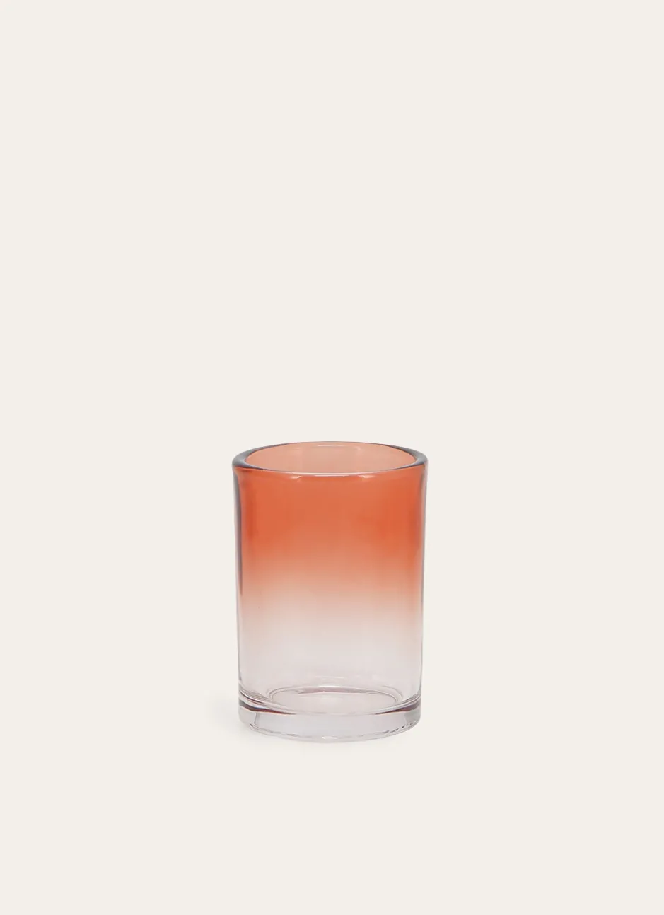 PORTE-BROSSE À DENTS EN VERRE DÉGRADÉ ORPHÉE ROSE/CORAIL