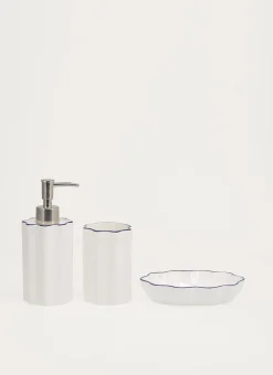 PORTE-SAVON EN CÉRAMIQUE CUBA BLANC