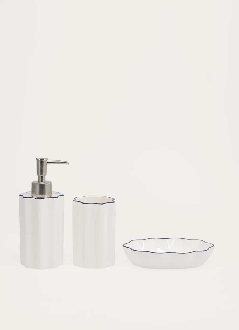 PORTE-SAVON EN CÉRAMIQUE CUBA BLANC