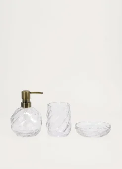PORTE SAVON EN VERRE TRANSPARENT