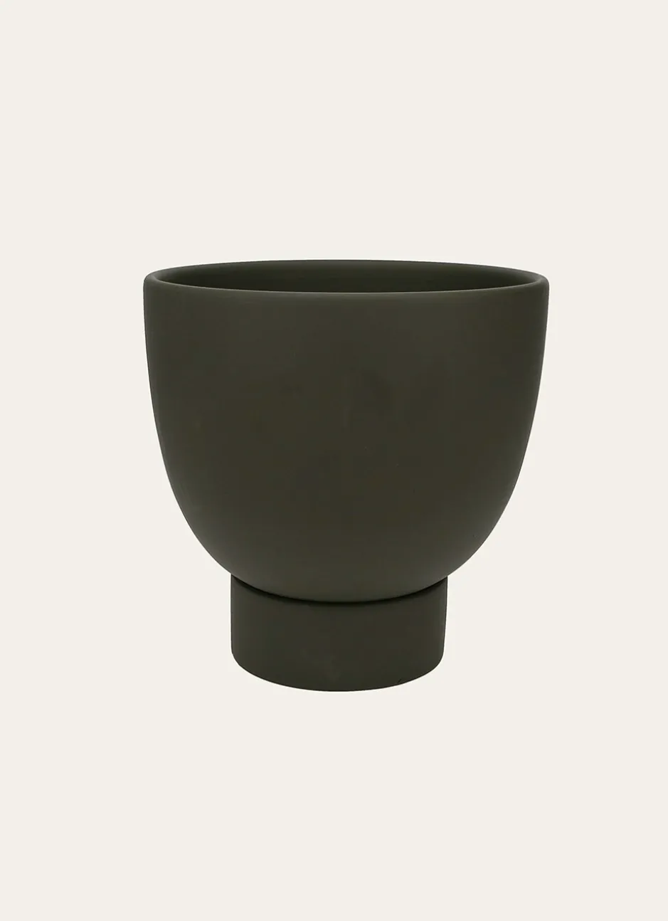 POT EN TERRE CUITE vert