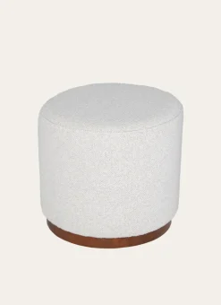 POUF BOBOI BLANC / GRIS CHINÉ