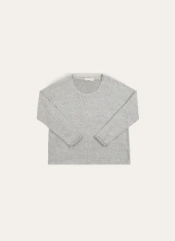 PULL À MANCHES LONGUES GRIS CHINE