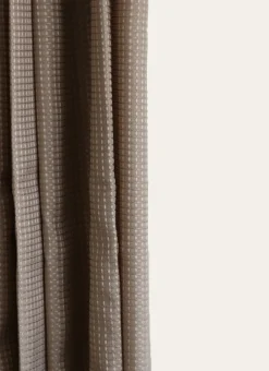 RIDEAU DE DOUCHE GAUFRÉ BRUXELLES TAUPE