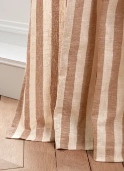 RIDEAU À LARGES RAYURES SUR FOND TEXTURÉ JUMBO CARAMEL