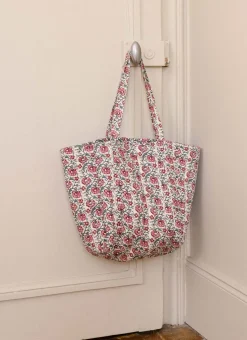SAC CABAS À MOTIF FLORAL MULTICOLORE