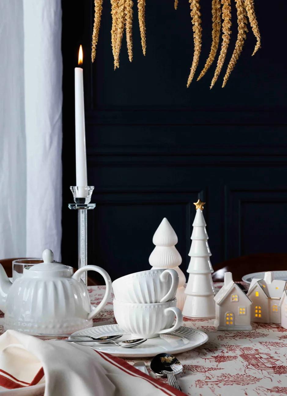 SAPIN EN CÉRAMIQUE À POSER BLANC