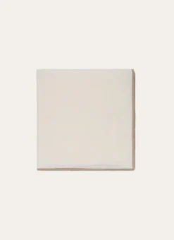 SERVIETTE DE TABLE EN COTON ET LIN BOURDON COLORÉ ECRU