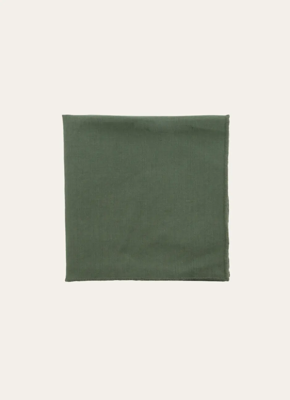 SERVIETTE DE TABLE EN COTON ET LIN BOURDON COLORÉ THYM