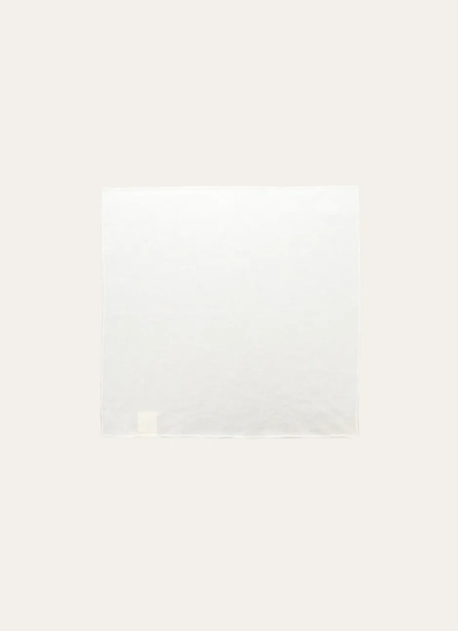 SERVIETTE DE TABLE EN COTON ET LIN BOURDON COLORÉ LAIT