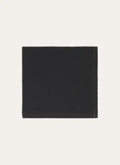 SERVIETTE DE TABLE UNIE EN COTON ANTHRACITE