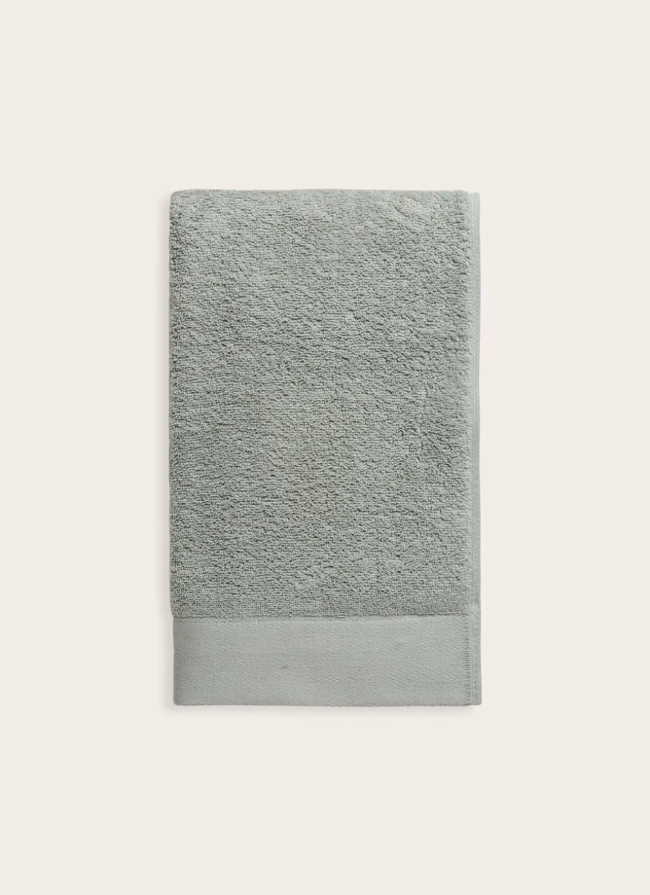SERVIETTE DE TOILETTE COTON MOELLEUX ZÉRO TORSION VERT TILLEUL