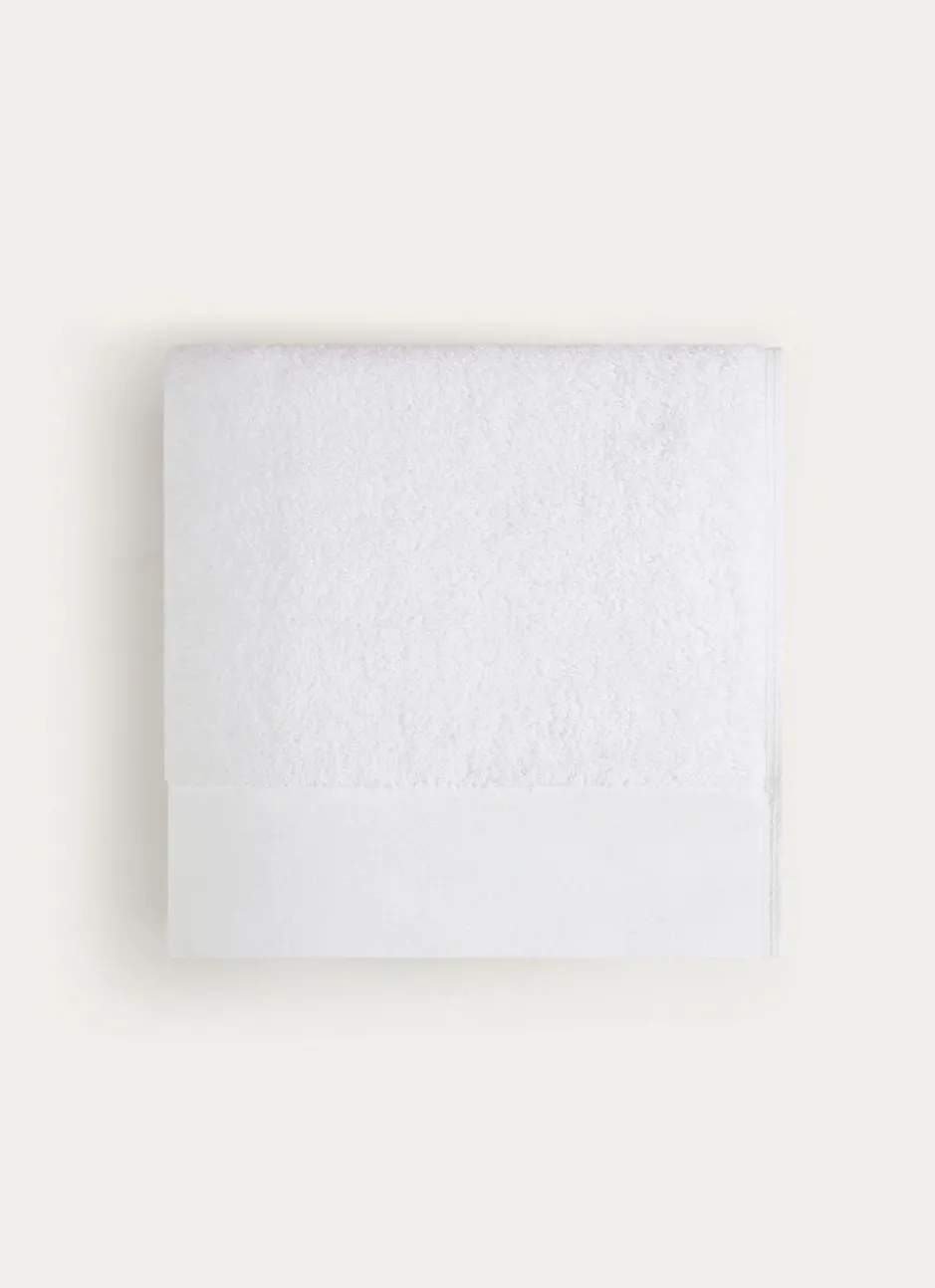 SERVIETTE DE TOILETTE COTON MOELLEUX ZÉRO TORSION BLANC