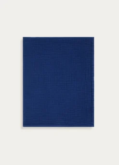SERVIETTE DE TOILETTE EN GAZE DE COTON ODYSSÉE BLEU MARINE