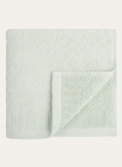 SERVIETTE DE TOILETTE EN JACQUARD EAU