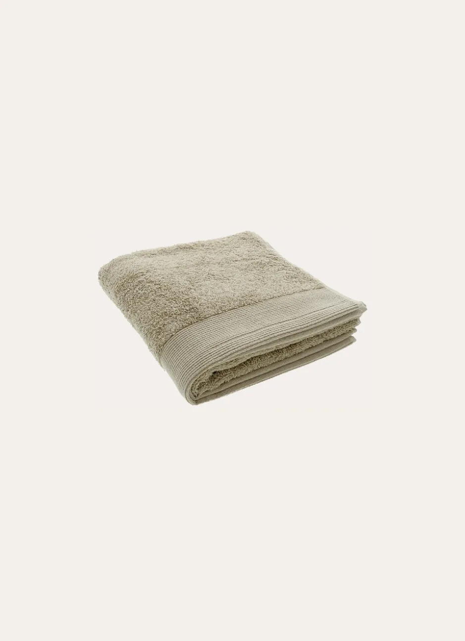 SERVIETTE DE TOILETTE UNIE EN COTON 500GR TAUPE