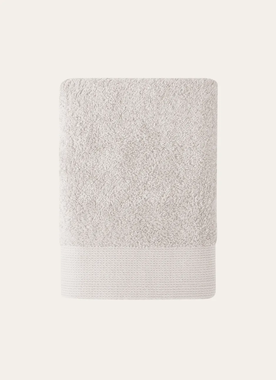 SERVIETTE DE TOILETTE UNIE EN COTON 500GR PERLE