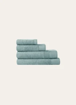 SERVIETTE DE TOILETTE UNIE EN COTON 500GR BLEU ORAGE