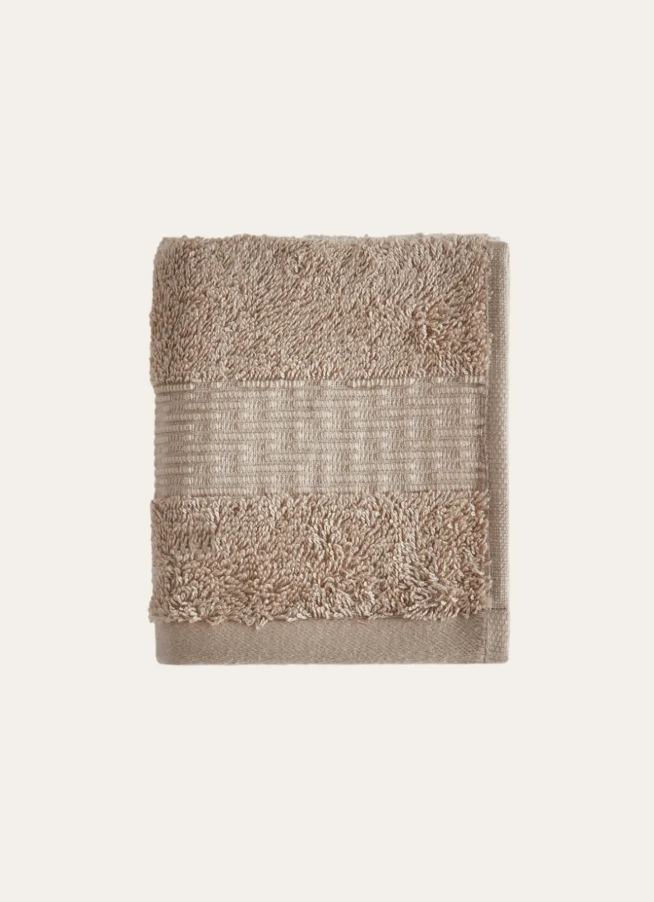 SERVIETTE INVITÉ COTON BIO JACQUARD GAUFRÉ 450GR LIN