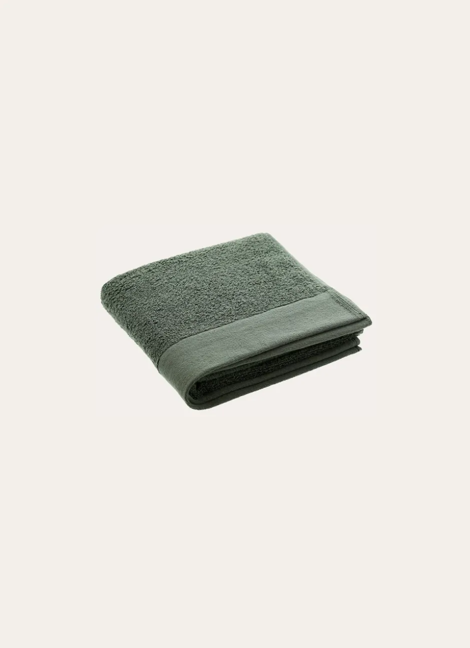SERVIETTE INVITÉ COTON MOELLEUX ZÉRO TORSION vert