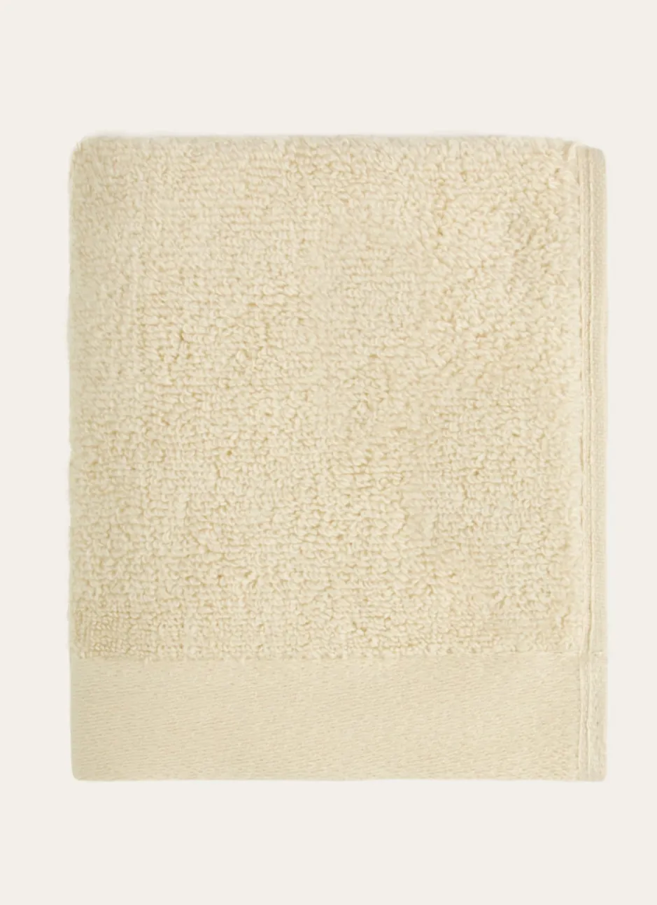SERVIETTE INVITÉ COTON MOELLEUX ZÉRO TORSION BEIGE