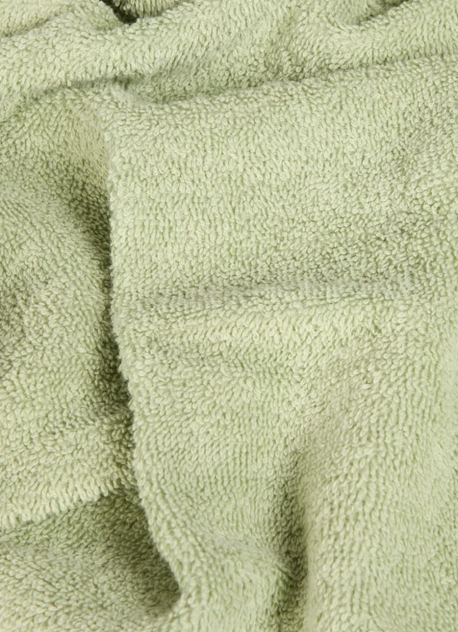SERVIETTE INVITÉ EN COTON UNI BASIL VERT
