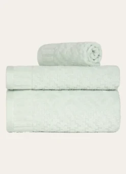 SERVIETTE INVITÉ EN JACQUARD EAU